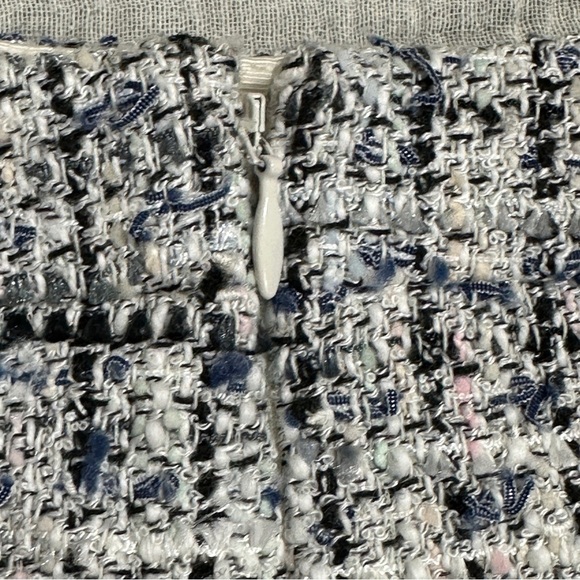 Ann Taylor Petite size 12 nubby skirt with fringe hem, back slit - Picture 10 of 11